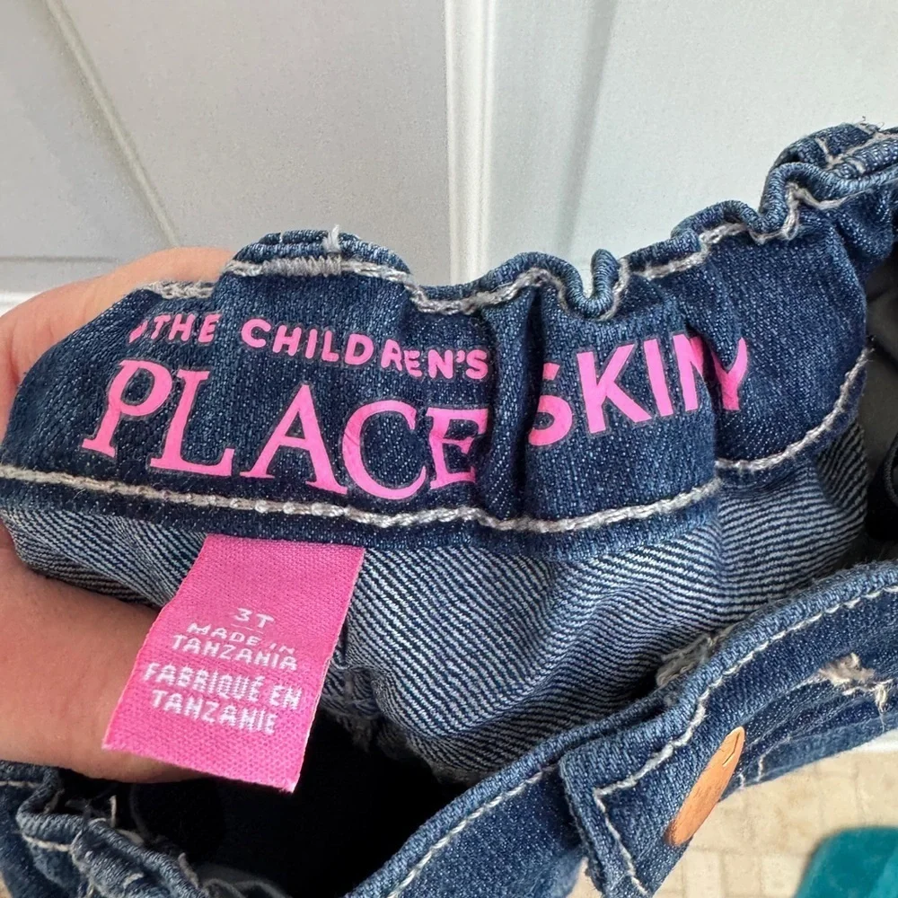 NWOT The Children's Place 3T Girls Blue Denim Skinny Jeans Pants